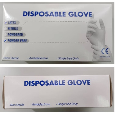 LATEX GLOVE POWDER FREE